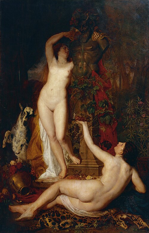 Zwei Bacchantinnen, 1874, Eugen Felix