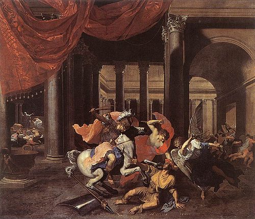 Héliodore expelse du Temple, 1660, Bertholet Flémal