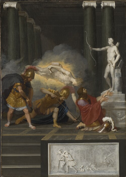 Achilles wounded in the Heel, 1650, Bertholet Flémal