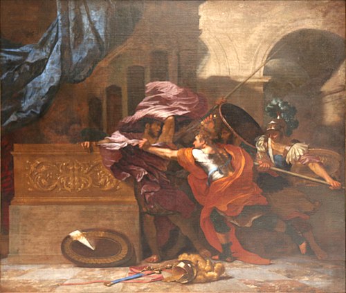 La mort de Pyrrhus, 1700, Bertholet Flémal