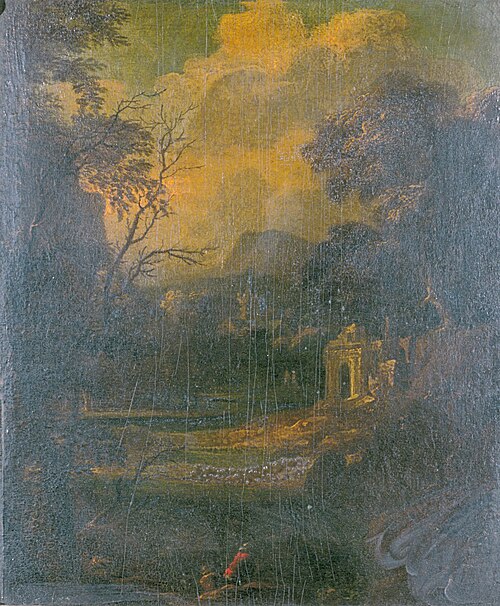 Wooded Landscape with Ruins, , Cornelis Huysmans