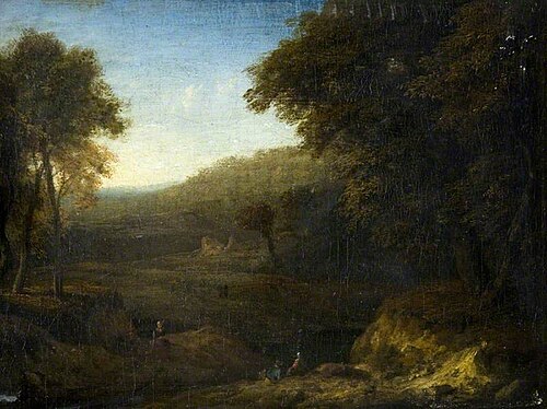Wooded Landscape with Figures, , Cornelis Huysmans