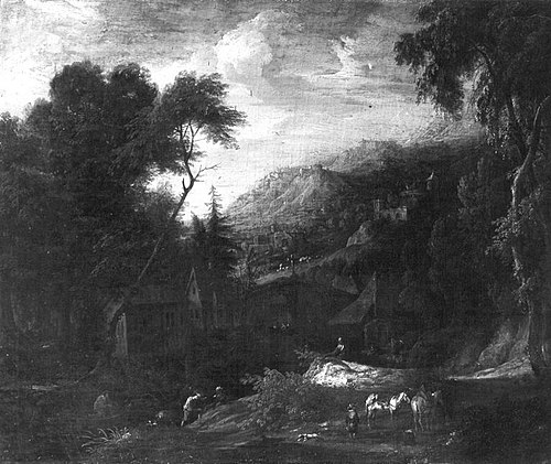 Ideallandschaft, 1687, Cornelis Huysmans