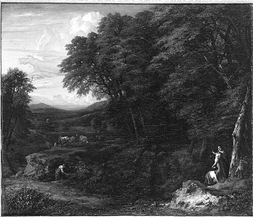 Arcadian landscape, 1687, Cornelis Huysmans