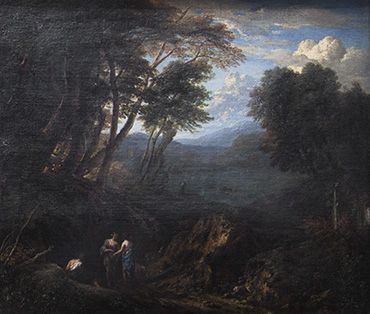 Arcadian landscape, 1687, Cornelis Huysmans
