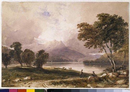 Scottish Loch With Mountains, 1832, Copley Fielding