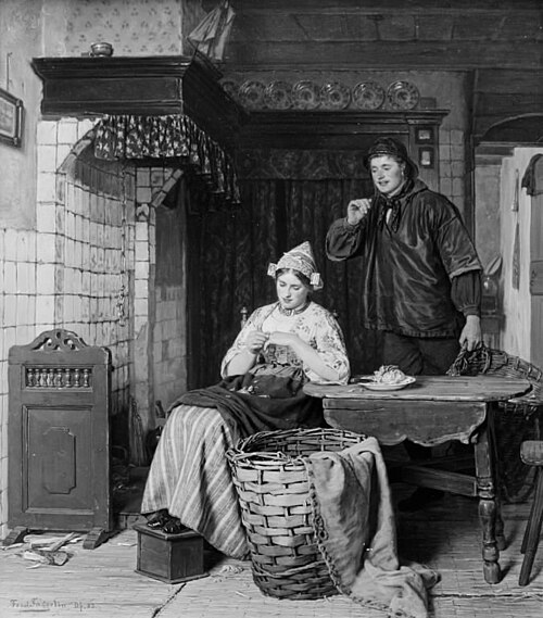 Young Couple, 1883, Ferdinand Fagerlin
