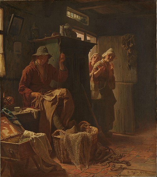 The Hardships of Bachelorhood, 1866, Ferdinand Fagerlin