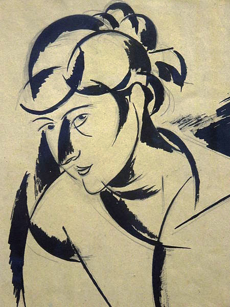 Głowa kobieca, 1919, Wacław Wąsowicz
