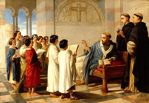 Saint Gregory Teaching His Chant, 1845, John Rogers Herbert
