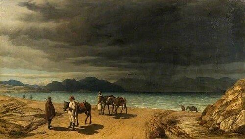 Landscape with Lake and Greek Soldiers, , John Rogers Herbert