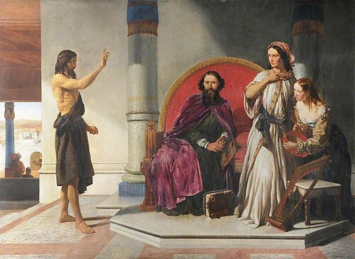 John the Baptist reproving Herod, 1848, John Rogers Herbert