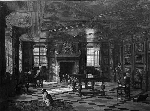 Christian IV's audiensgemak på Rosenborg, 1854, Heinrich Hansen