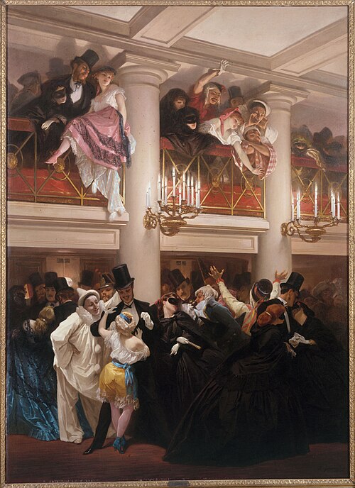 Le bal de l'Opéra, 1866, Eugène Giraud