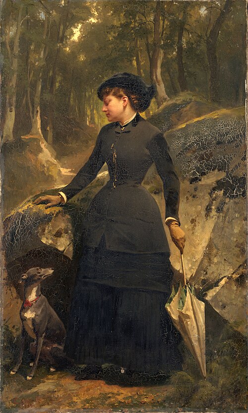 Marie Giraud, fille du peintre Charles Giraud, nièce d'Eugène Giraud, 1881, Eugène Giraud