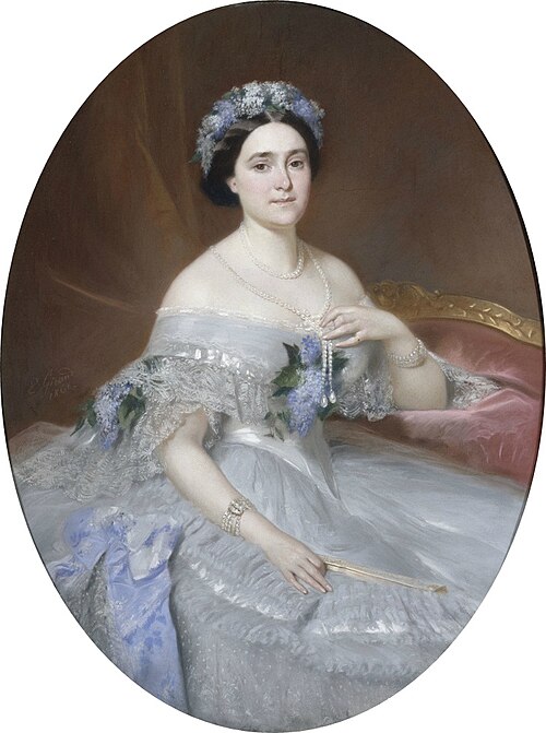 Portrait de la princesse Mathilde Napoléon, 1861, Eugène Giraud