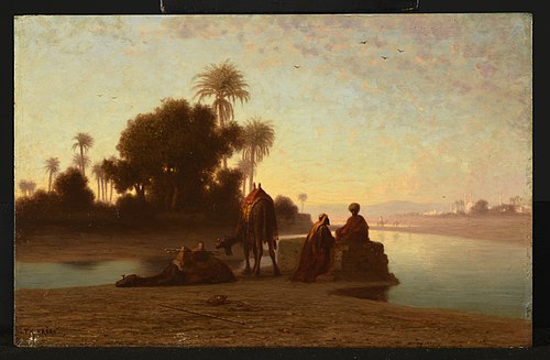 Arabes au repos, , Charles-Théodore Frère