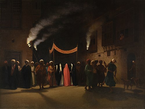 Noce arabe au Caire, 1866, Charles-Théodore Frère