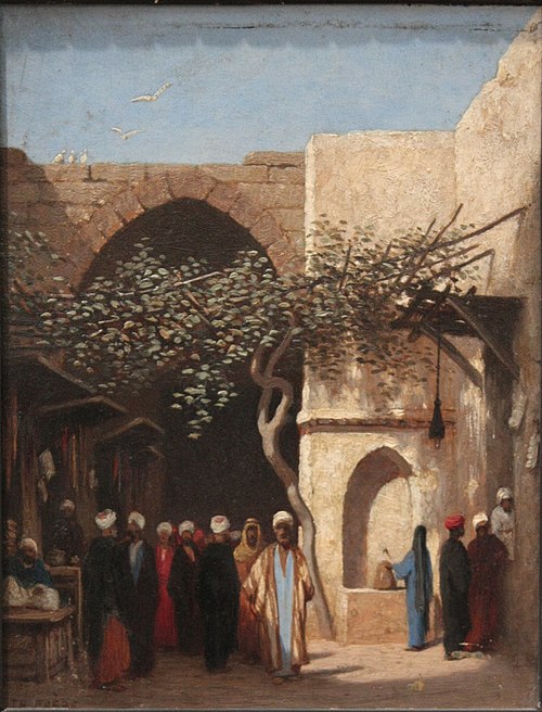 L'Entrée du bazar à Damas, 1853, Charles-Théodore Frère