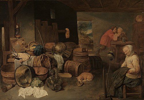 Interior of a peasant's house, 1648, David Ryckaert III