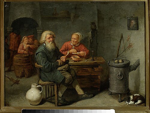 Scene in a tavern, , David Ryckaert III