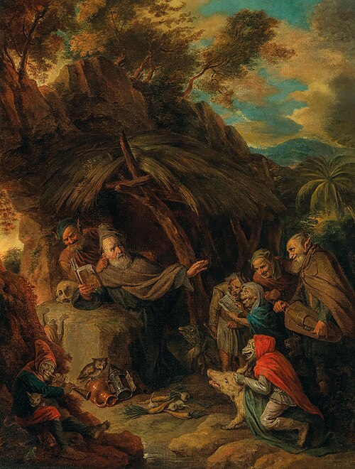 The temptation of St Anthony, 1650, David Ryckaert III