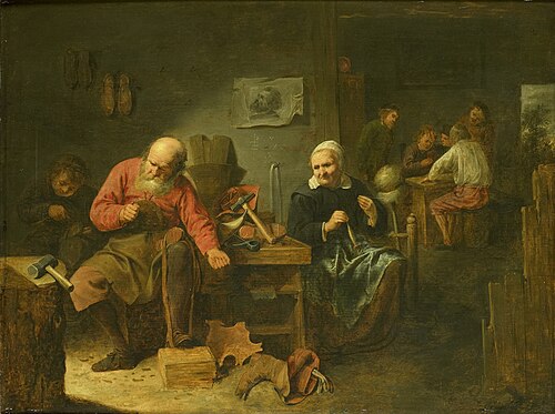 A Shoemaker's Workshop, 1650, David Ryckaert III