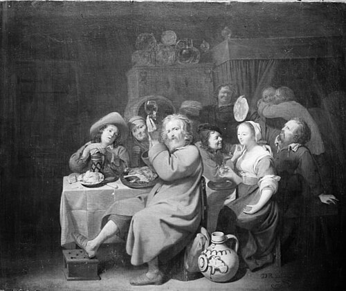 Peasants Merrymaking in a Tavern, 1657, David Ryckaert III
