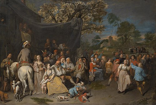 Farmers entertaining themselves (kermess), 1649, David Ryckaert III