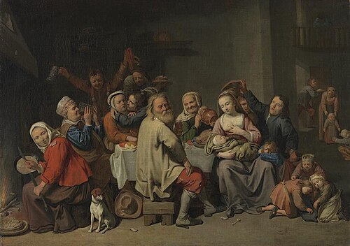 Das Bohnenkönigsfest, 1648, David Ryckaert III