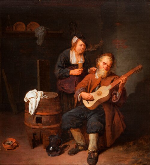Guitar player, 1641, David Ryckaert III