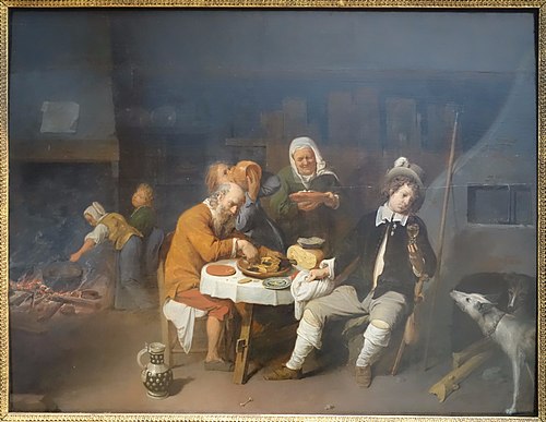 Dinner at a Farmhouse, 1645, David Ryckaert III