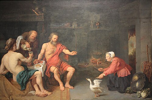 Philémon et Baucis, 1650, David Ryckaert III