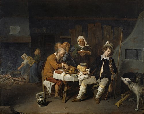 Dinner at a Farmhouse, 1645, David Ryckaert III