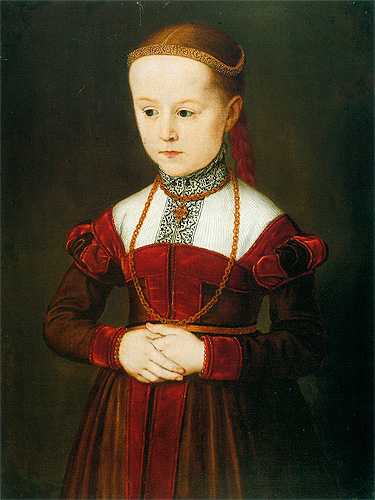 Portrait of Archduchess Anna of Austria., 1567, Nicolas Neufchâtel