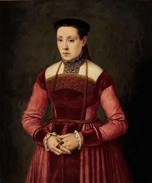 Portrait of a Young Woman, 1567, Nicolas Neufchâtel
