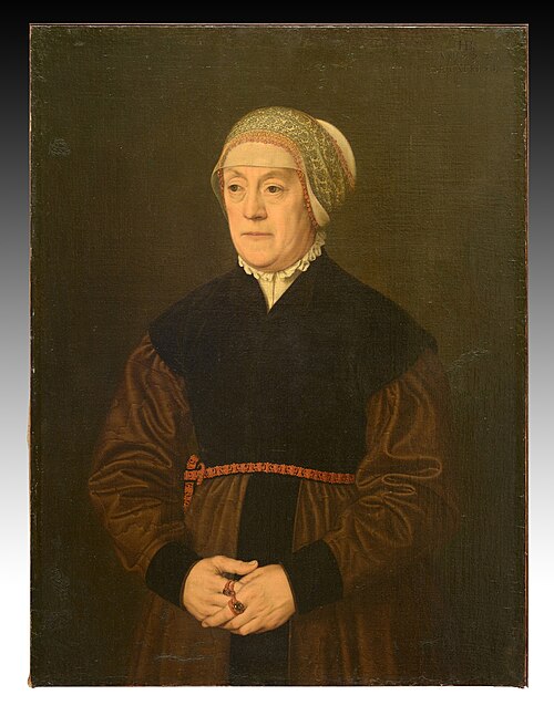 Portrait of an Elderly Woman, 1550, Nicolas Neufchâtel