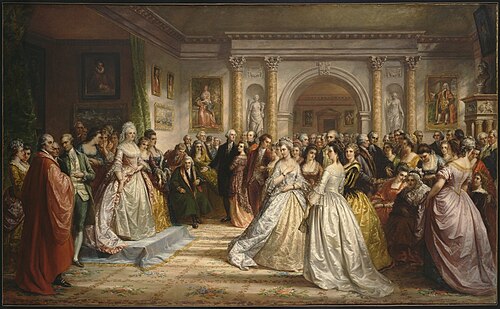 The Republican Court (Lady Washington's Reception Day), 1861, Daniel Huntington