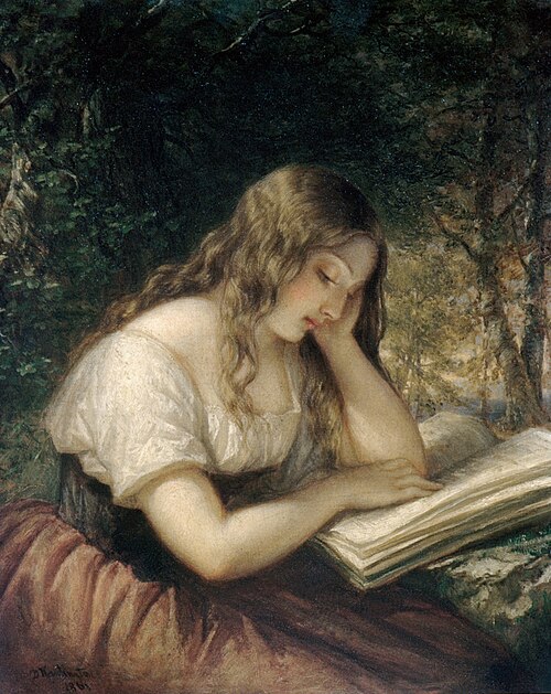 Study in a Wood, 1861, Daniel Huntington