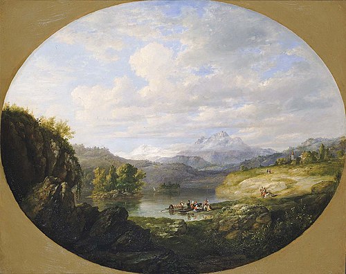 A Swiss Lake, 1849, Daniel Huntington