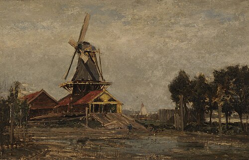 Gezicht op de Noordendijk, , Carel Nicolaas Storm van 's-Gr
