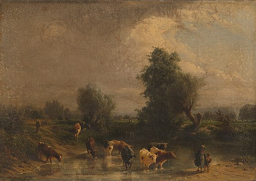 Het wed, 1854, Karl Girardet