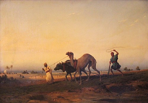 Le labour en Afrique, 1844, Karl Girardet