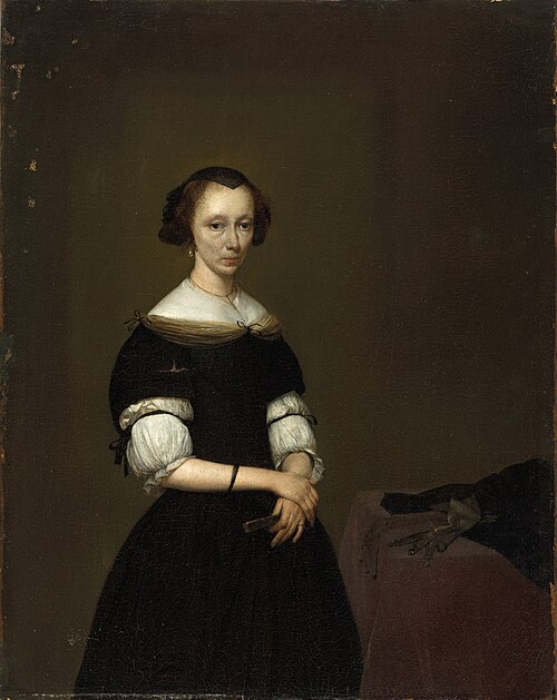 Portrait of a Lady, 1675, Gerard ter Borch l'Ancien