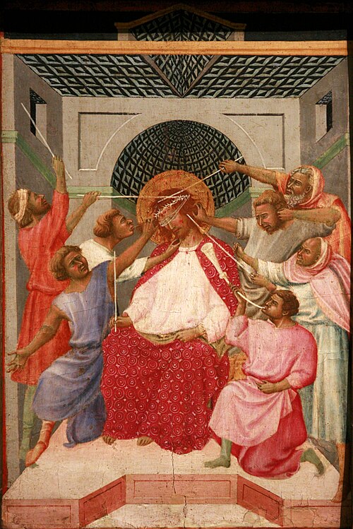 The Mocking of Christ, 1300, Lippo di Benivieni
