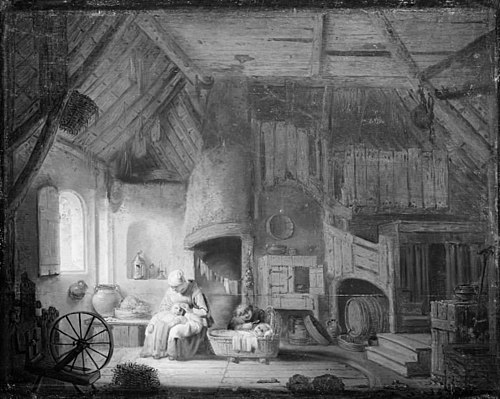 Room in a Dutch Peasant Cottage, 1643, Pieter Hermansz Verelst