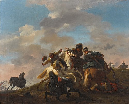 A Cavalry Skirmish, , Jan Van Huchtenburg