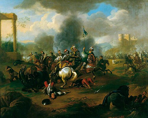 Battle Scene from the Wars of the Ottoman Empire in Europe, , Jan Van Huchtenburg