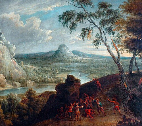 Landscape with Soldiers, , Jan Van Huchtenburg