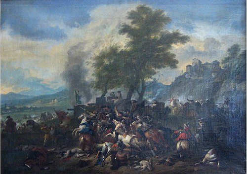 Prins Eugens slag ved Schellenberg, 1697, Jan Van Huchtenburg